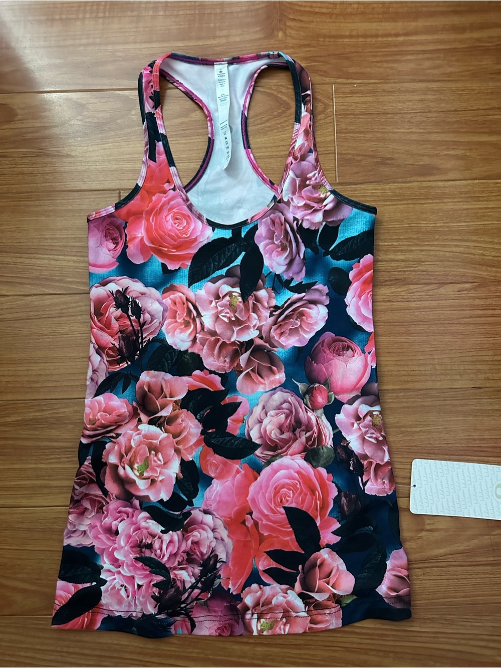 Lululemon Floral Racerback Tank Top Size 6